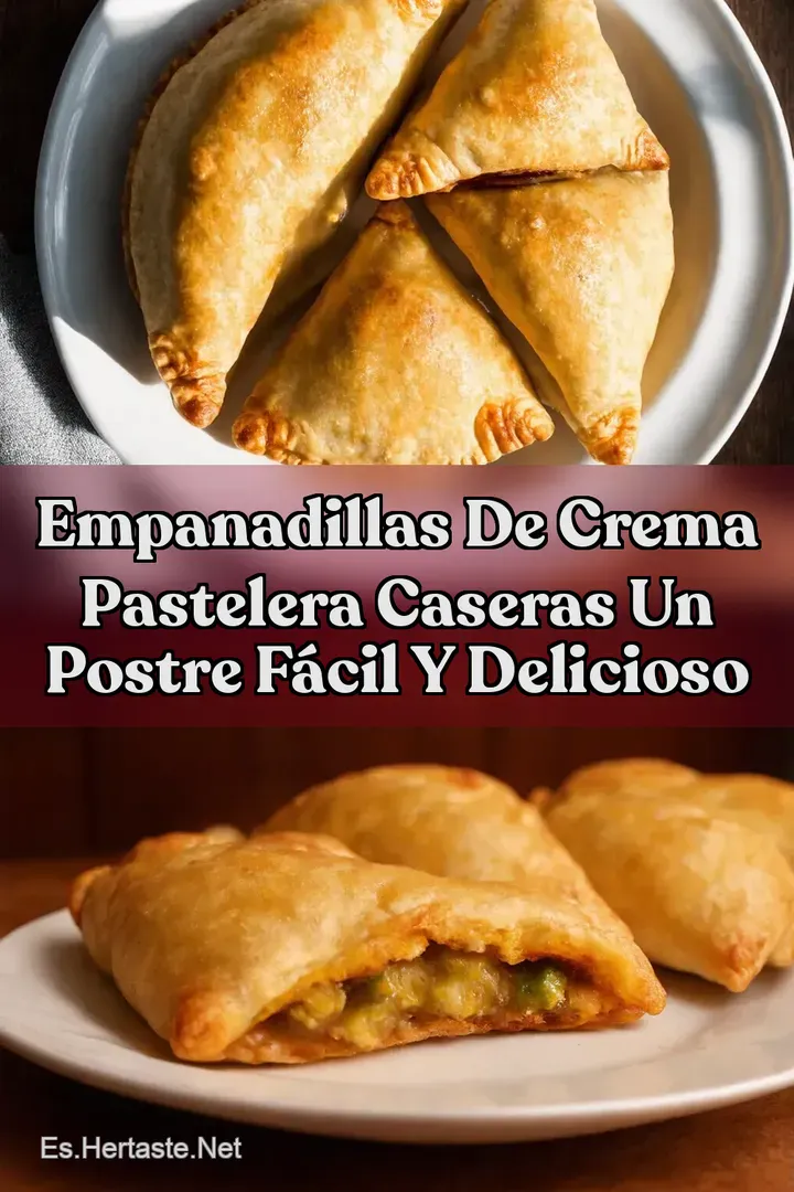 Empanadillas de Crema Pastelera Caseras Un Postre F&aacute;cil y Delicioso