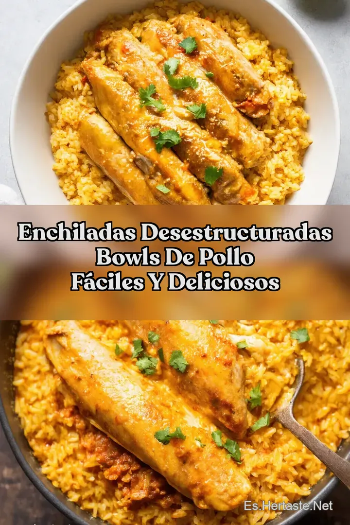 Enchiladas Desestructuradas Bowls de Pollo F&aacute;ciles y Deliciosos