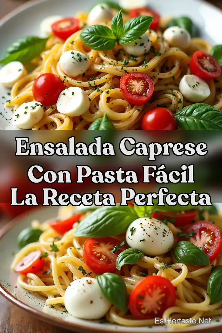 Ensalada Caprese con Pasta F&aacute;cil La Receta Perfecta