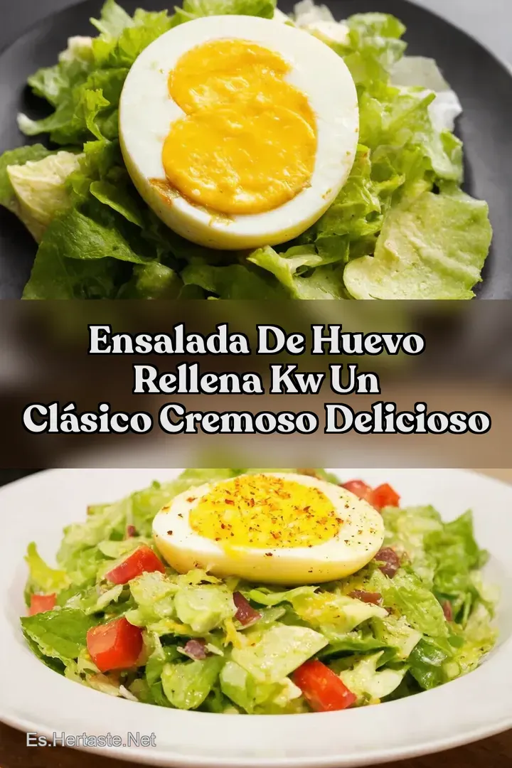 Ensalada de Huevo Rellena kw Un Cl&aacute;sico Cremoso Delicioso