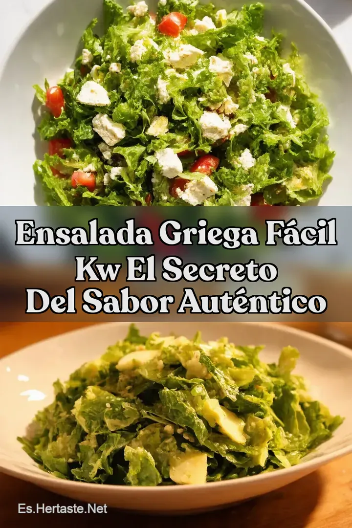 Ensalada Griega F&aacute;cil kw El Secreto del Sabor Aut&eacute;ntico