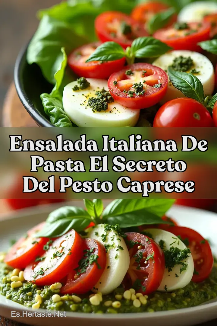 Ensalada Italiana De Pasta El Secreto Del Pesto Caprese