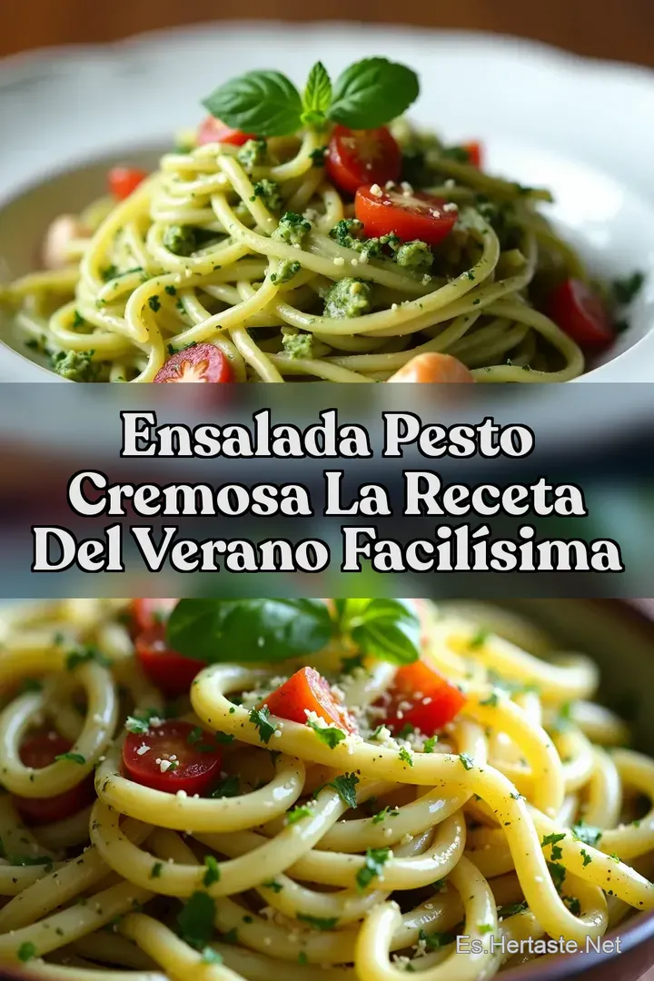 Ensalada Pesto Cremosa La Receta Del Verano Facil&iacute;sima
