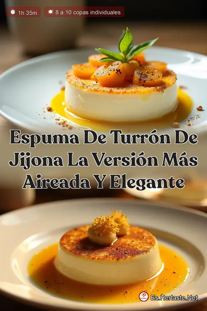 Espuma de Turr&oacute;n de Jijona La Versi&oacute;n M&aacute;s Aireada y Elegante