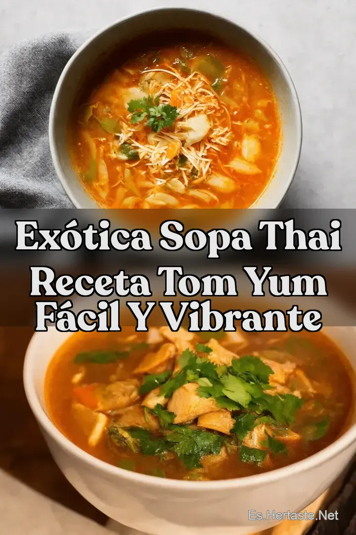 Ex&oacute;tica sopa thai Receta Tom Yum F&aacute;cil y Vibrante