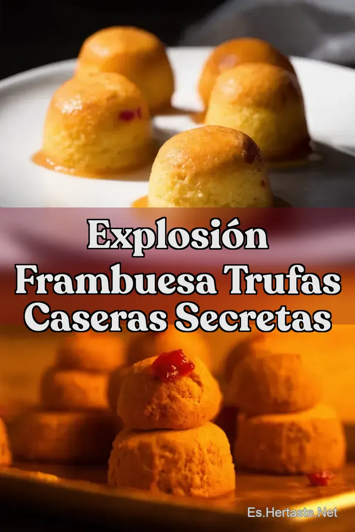 Explosi&oacute;n Frambuesa Trufas Caseras Secretas