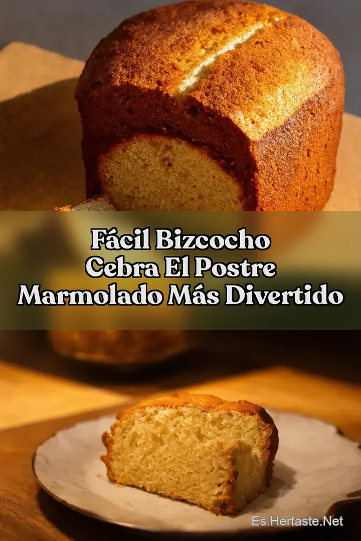 F&aacute;cil Bizcocho Cebra El Postre Marmolado M&aacute;s Divertido