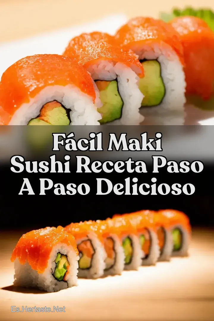 F&aacute;cil Maki Sushi Receta Paso a Paso Delicioso