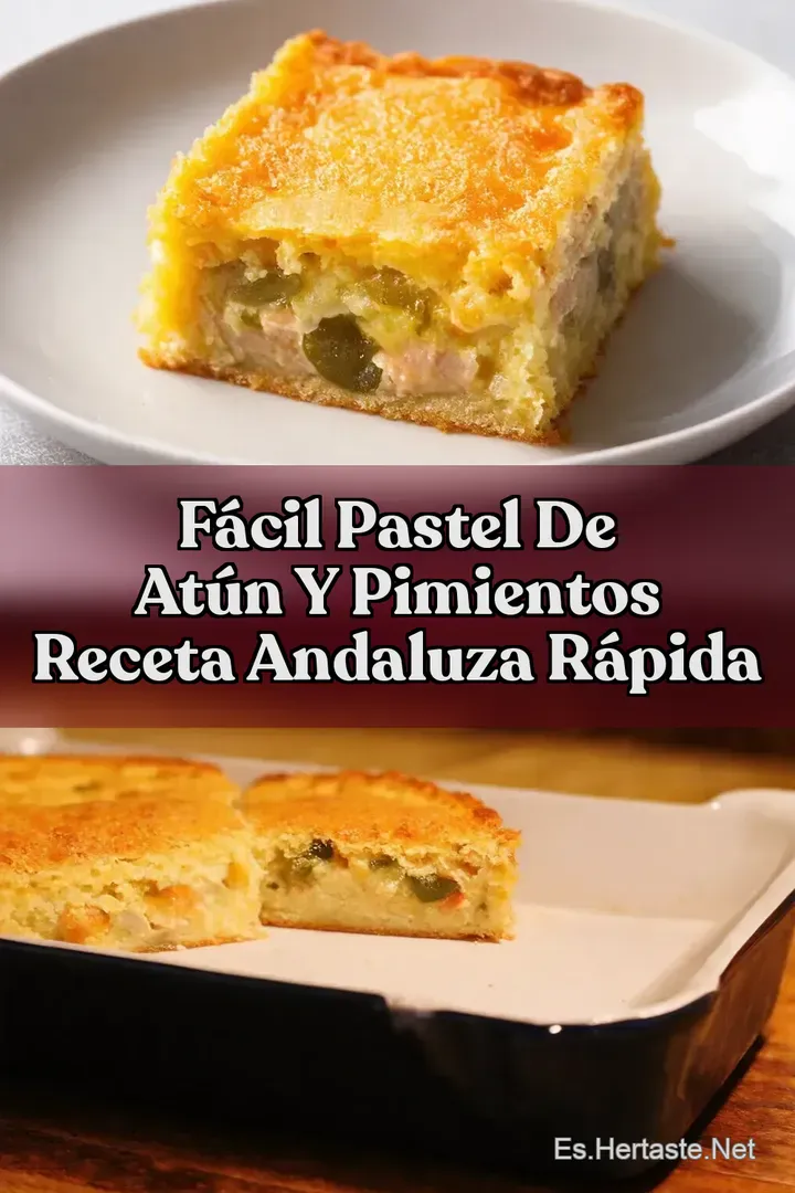 F&aacute;cil Pastel de At&uacute;n y Pimientos Receta Andaluza R&aacute;pida
