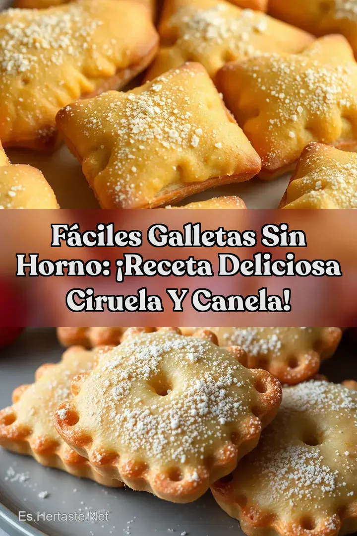 F&aacute;ciles Galletas sin Horno: &iexcl;Receta Deliciosa Ciruela y Canela!