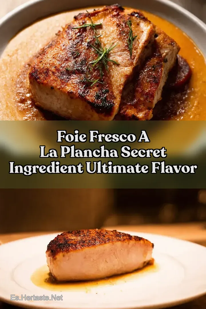 Foie Fresco a la Plancha Secret Ingredient Ultimate Flavor