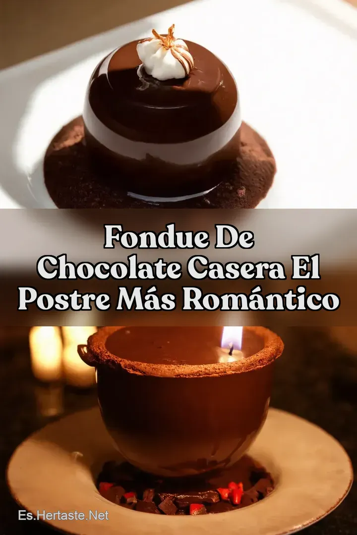 Fondue de Chocolate Casera El Postre M&aacute;s Rom&aacute;ntico