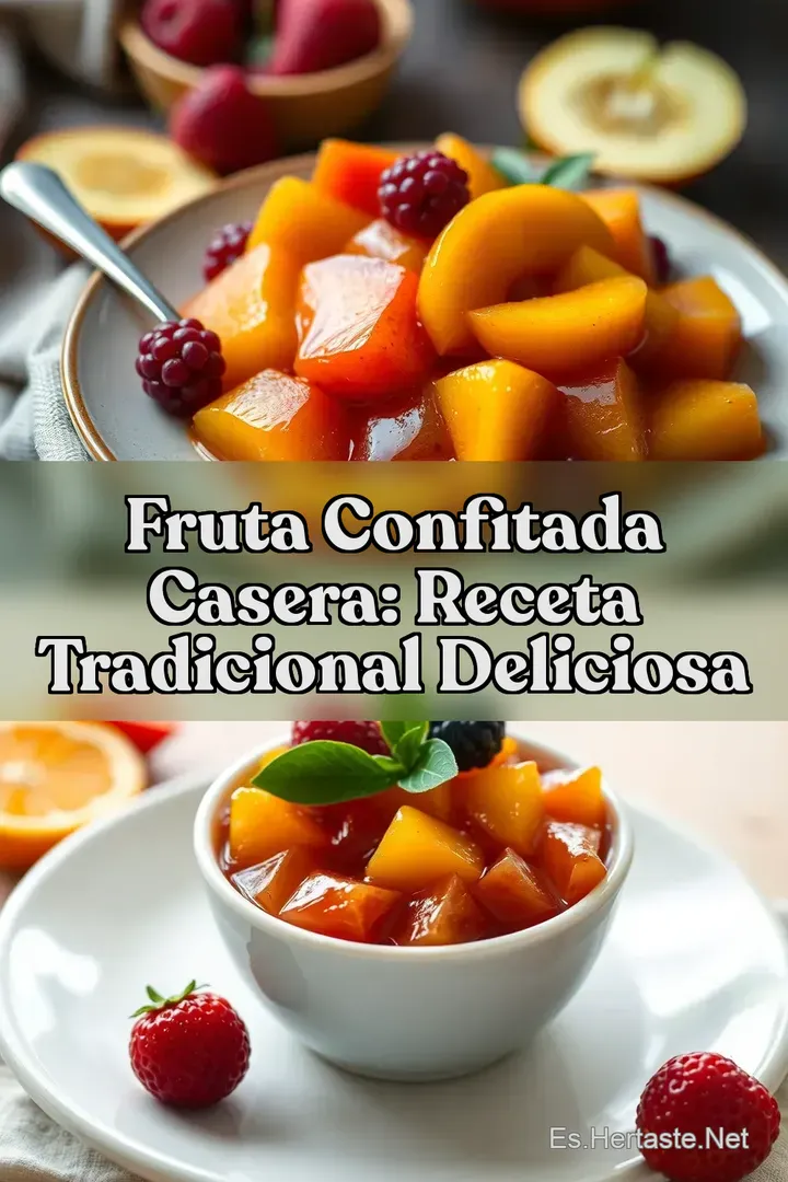 Fruta Confitada Casera: Receta Tradicional Deliciosa