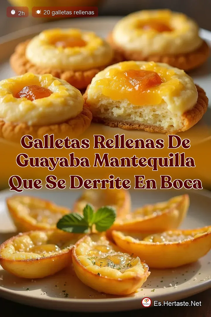 Galletas Rellenas de Guayaba Mantequilla que se Derrite en Boca
