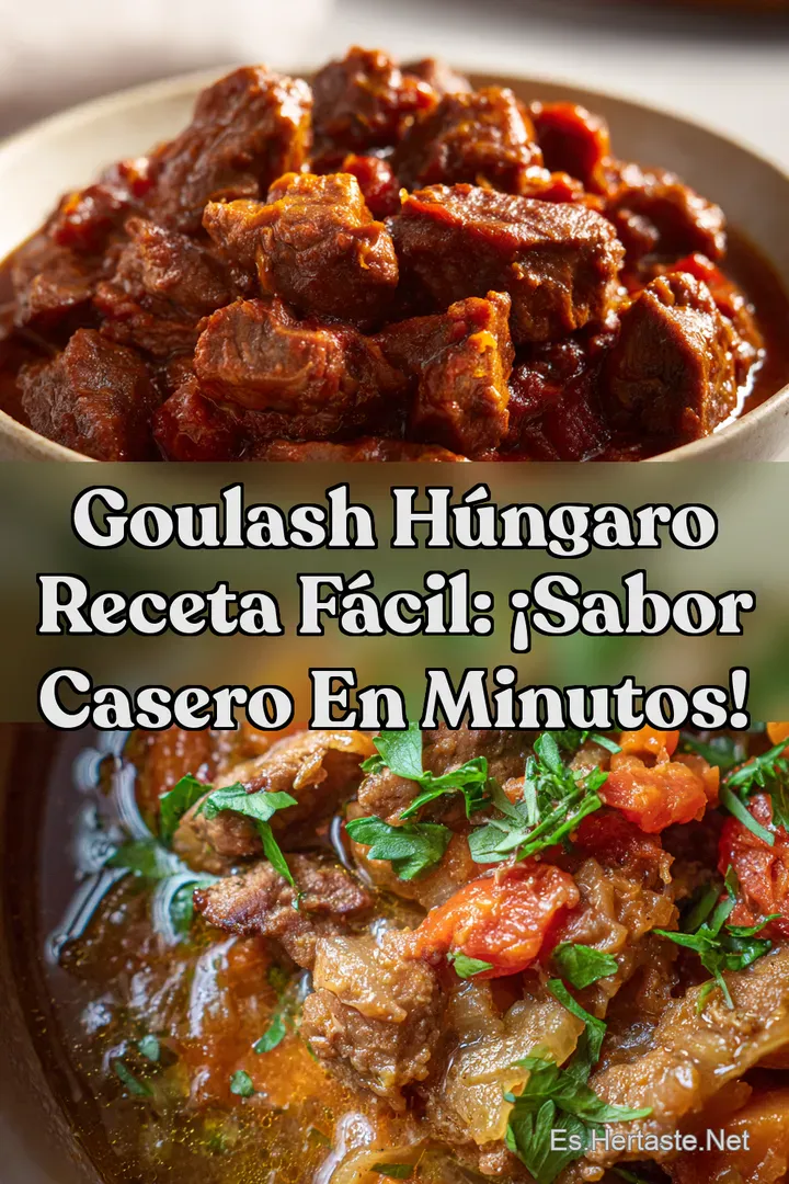 Goulash H&uacute;ngaro Receta F&aacute;cil: &iexcl;Sabor Casero en Minutos!