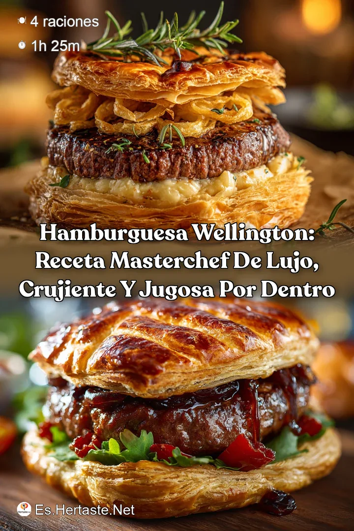 Hamburguesa Wellington: Receta Masterchef de Lujo Crujiente y Jugosa por Dentro