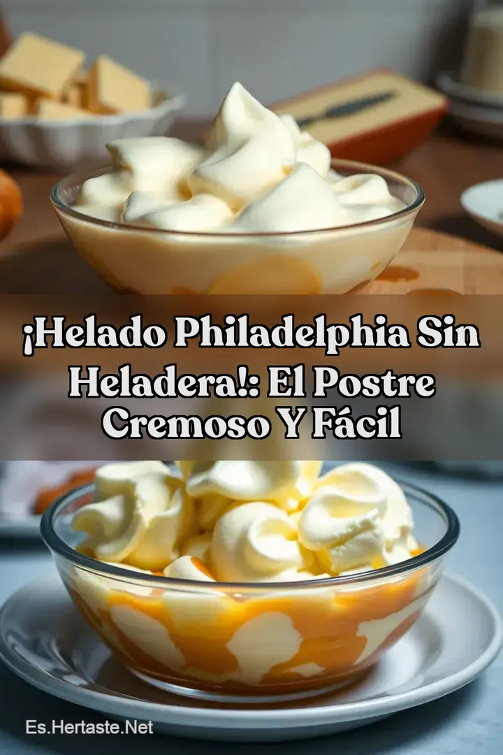 &iexcl;Helado Philadelphia sin heladera!: El Postre Cremoso y F&aacute;cil