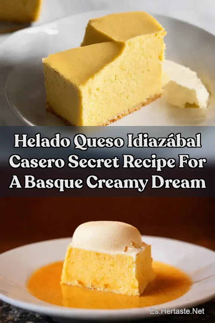 Helado Queso Idiaz&aacute;bal Casero Secret Recipe for a Basque Creamy Dream