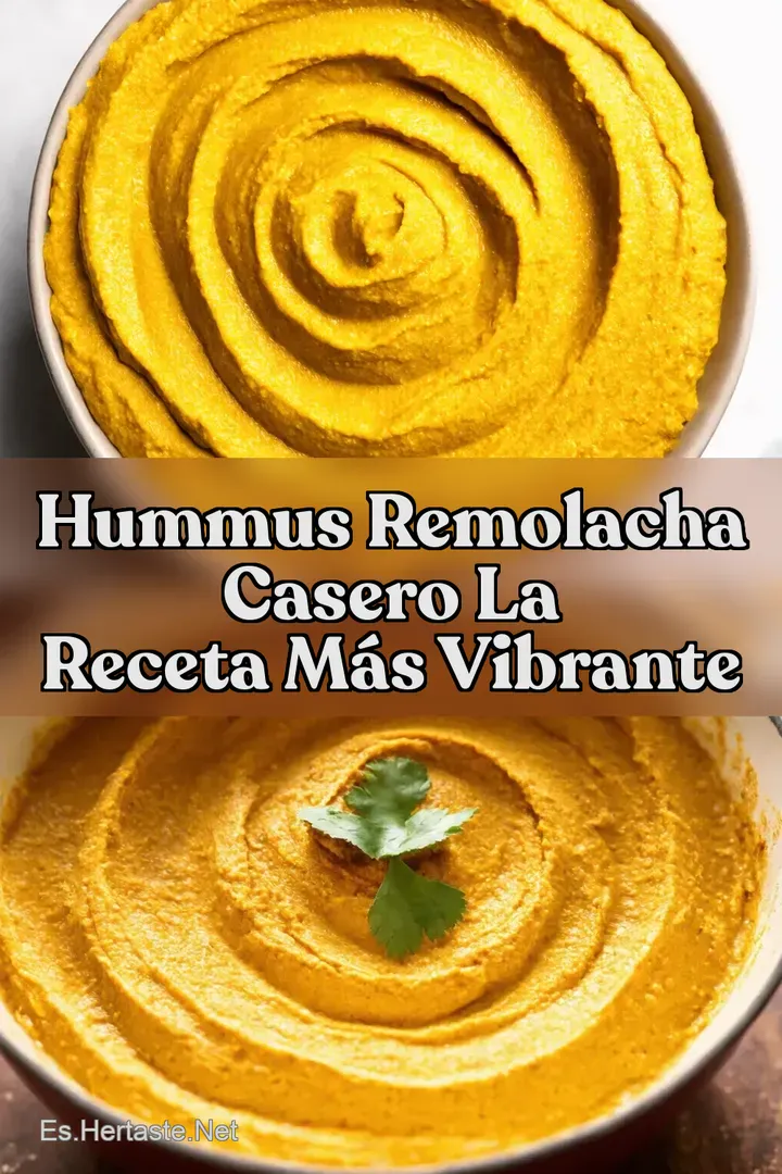 Hummus Remolacha Casero La Receta M&aacute;s Vibrante