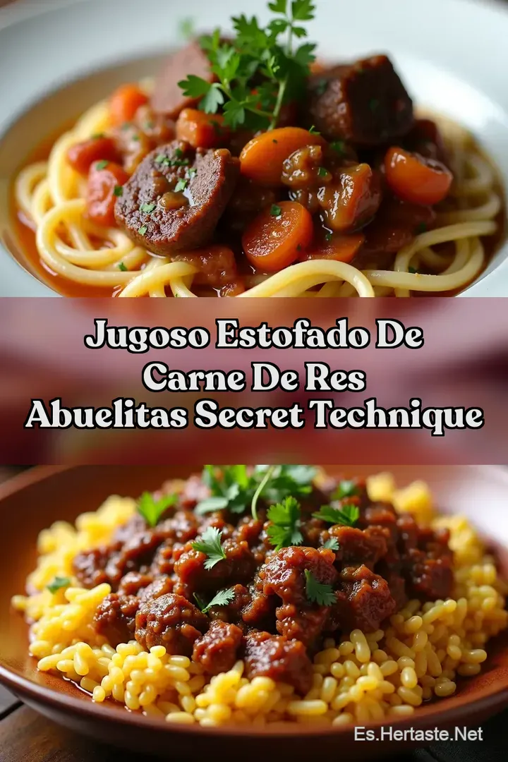 Jugoso ESTOFADO DE CARNE DE RES Abuelitas Secret Technique