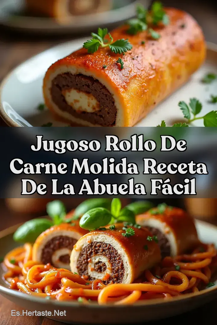 Jugoso Rollo de Carne Molida Receta de la Abuela F&aacute;cil
