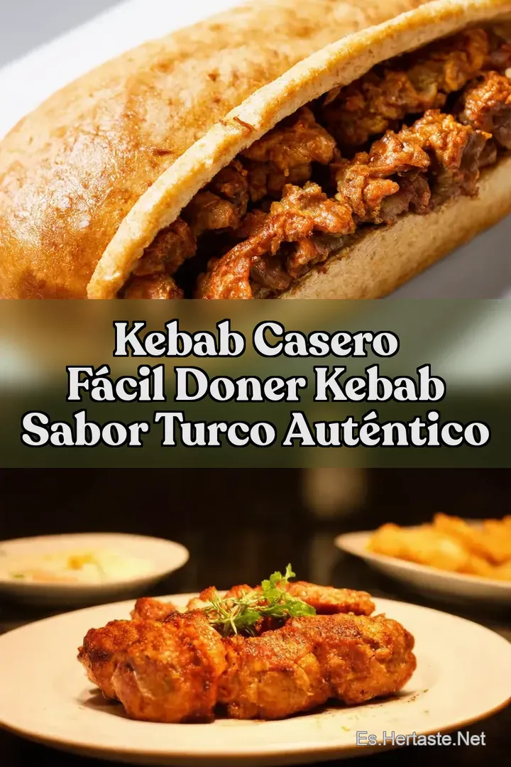 Kebab Casero F&aacute;cil doner kebab Sabor Turco Aut&eacute;ntico