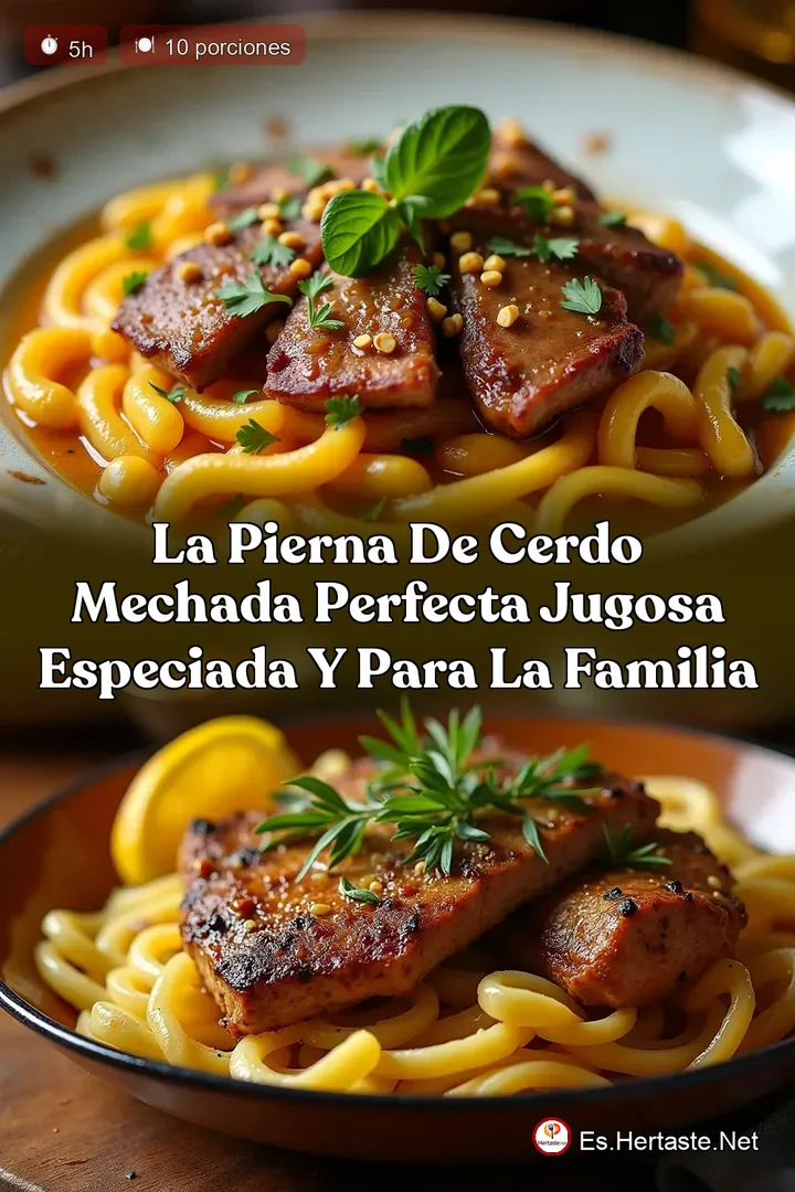 La Pierna de Cerdo Mechada Perfecta Jugosa Especiada y para la Familia