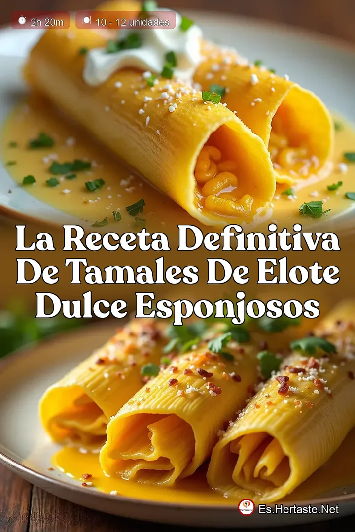 La Receta Definitiva de Tamales de Elote Dulce Esponjosos