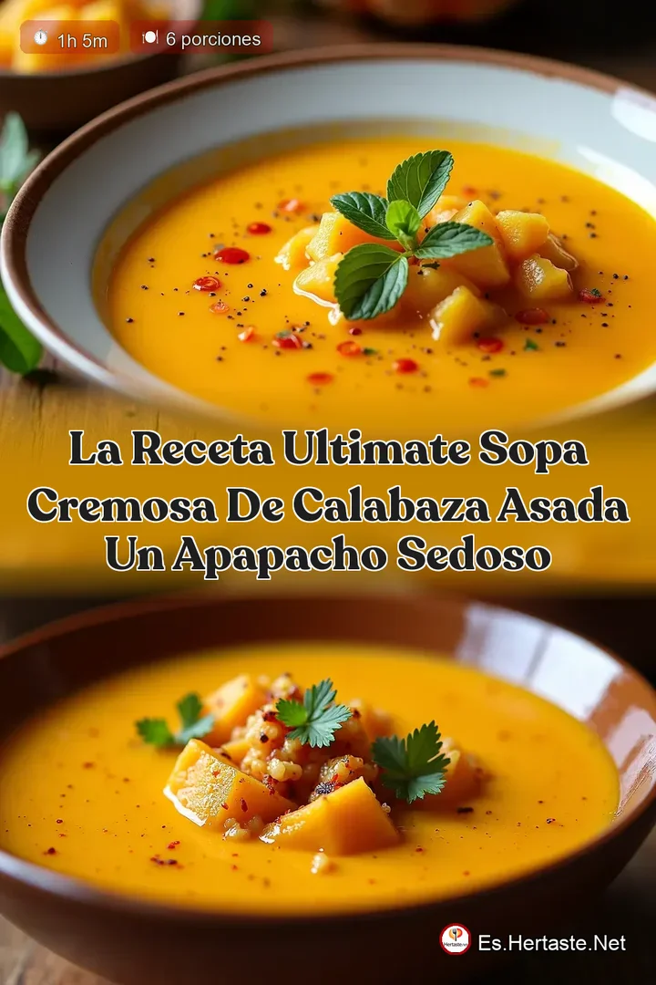 La Receta ULTIMATE Sopa Cremosa de Calabaza Asada Un Apapacho Sedoso
