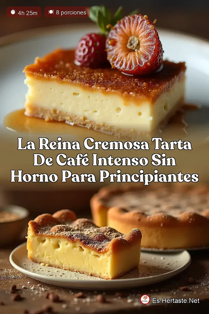 La Reina Cremosa Tarta de Caf&eacute; Intenso Sin Horno Para Principiantes