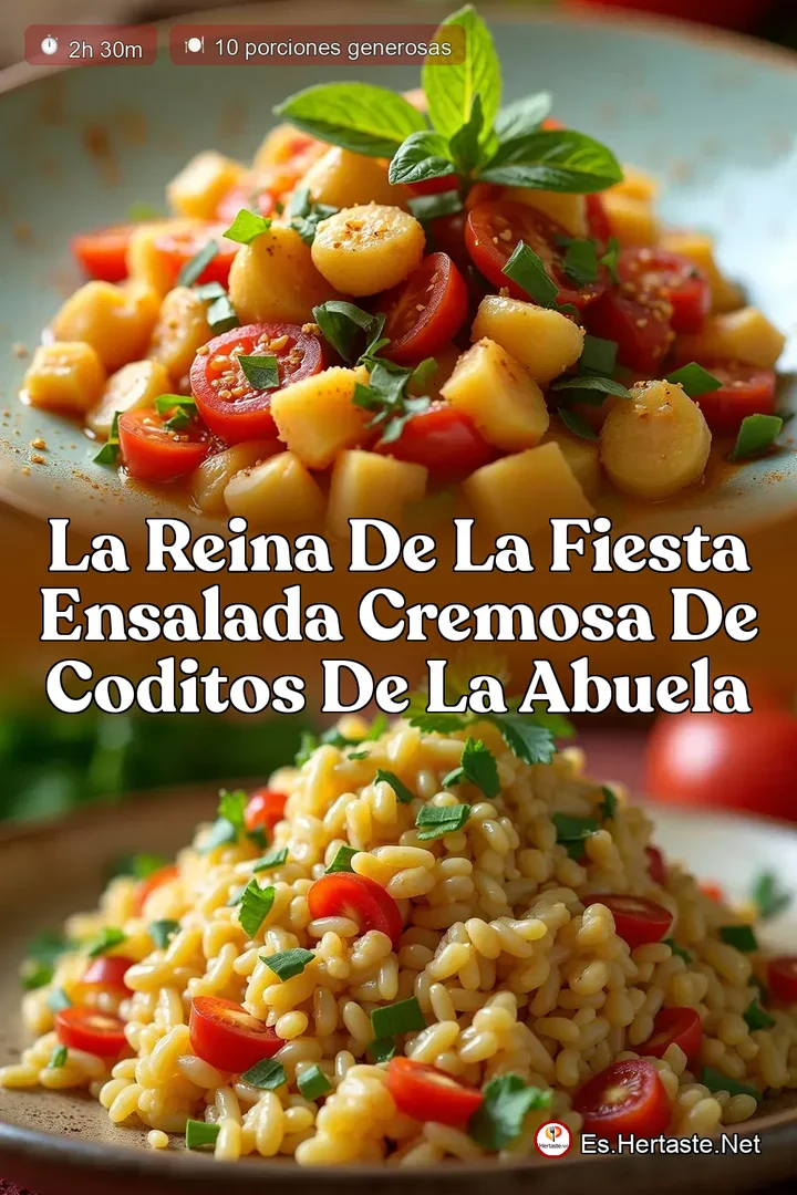 La Reina de la Fiesta Ensalada Cremosa de Coditos de la Abuela