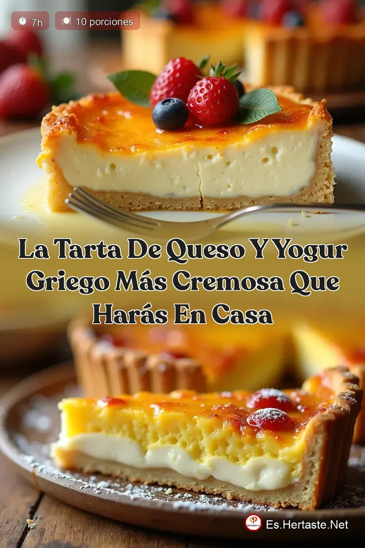 La Tarta de Queso y Yogur Griego m&aacute;s Cremosa que Har&aacute;s en Casa