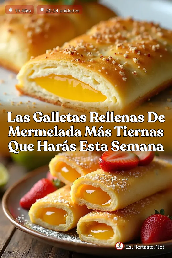 Las Galletas Rellenas de Mermelada M&aacute;s Tiernas Que Har&aacute;s Esta Semana