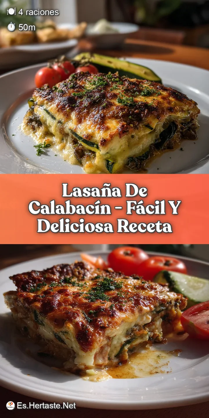 Close-up of a bubbly, cheesy zucchini lasagna. Notice the creamy texture of the filling peeking out between tender zucchin...