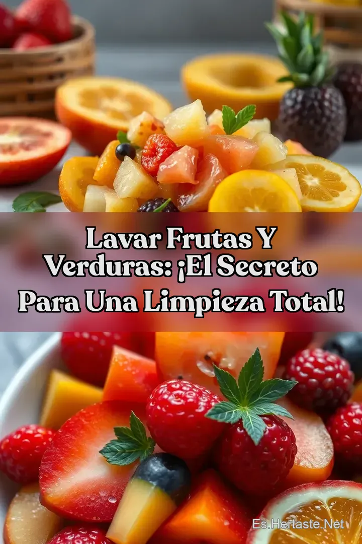 Lavar Frutas y Verduras: &iexcl;El Secreto Para Una Limpieza Total!
