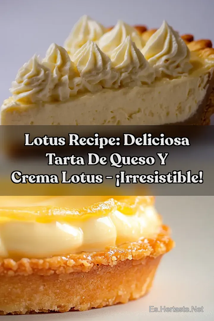 Lotus Recipe: Deliciosa Tarta de Queso y Crema Lotus - &iexcl;Irresistible!