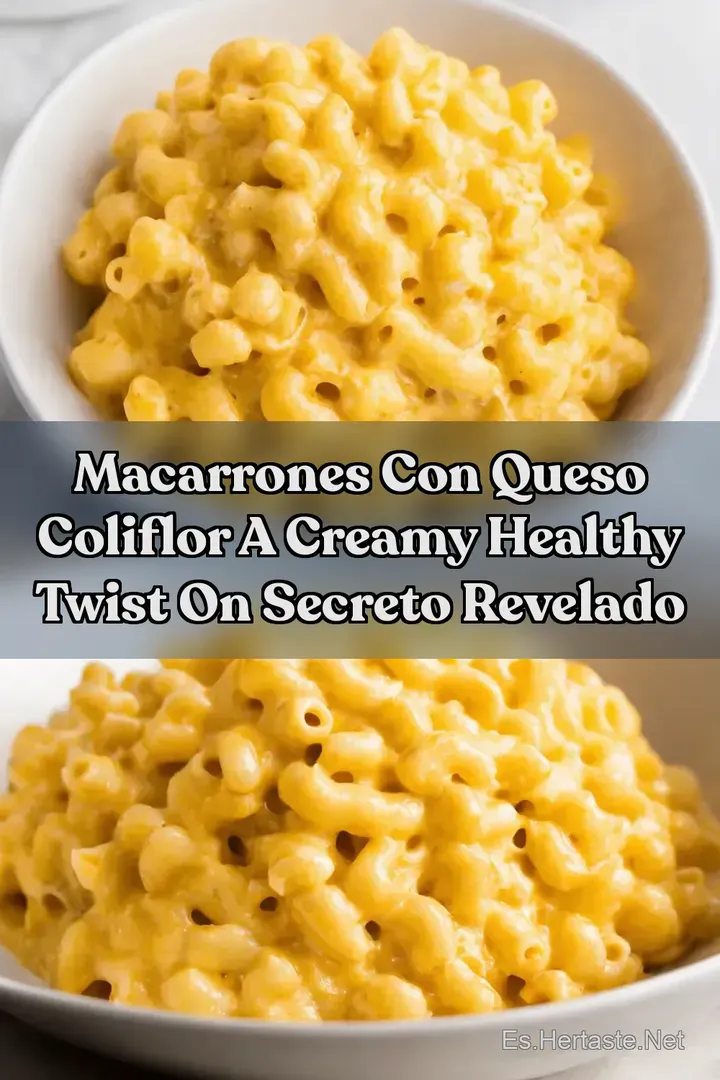 Macarrones con queso coliflor A Creamy Healthy Twist on Secreto Revelado