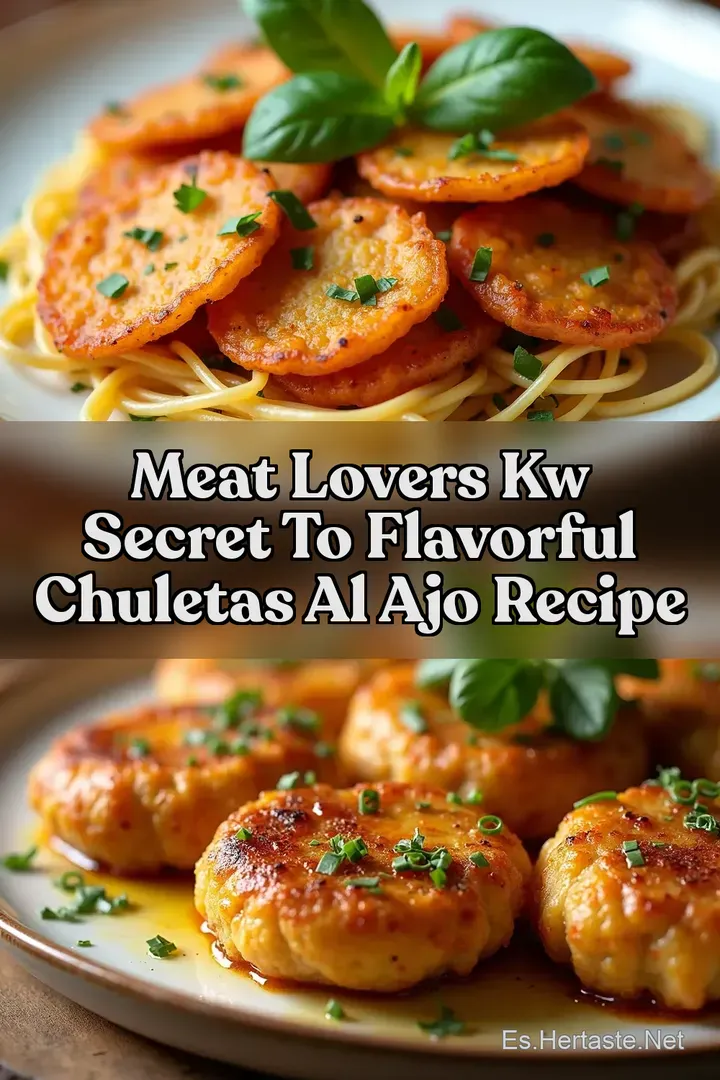 Meat Lovers kw Secret To Flavorful Chuletas Al Ajo Recipe