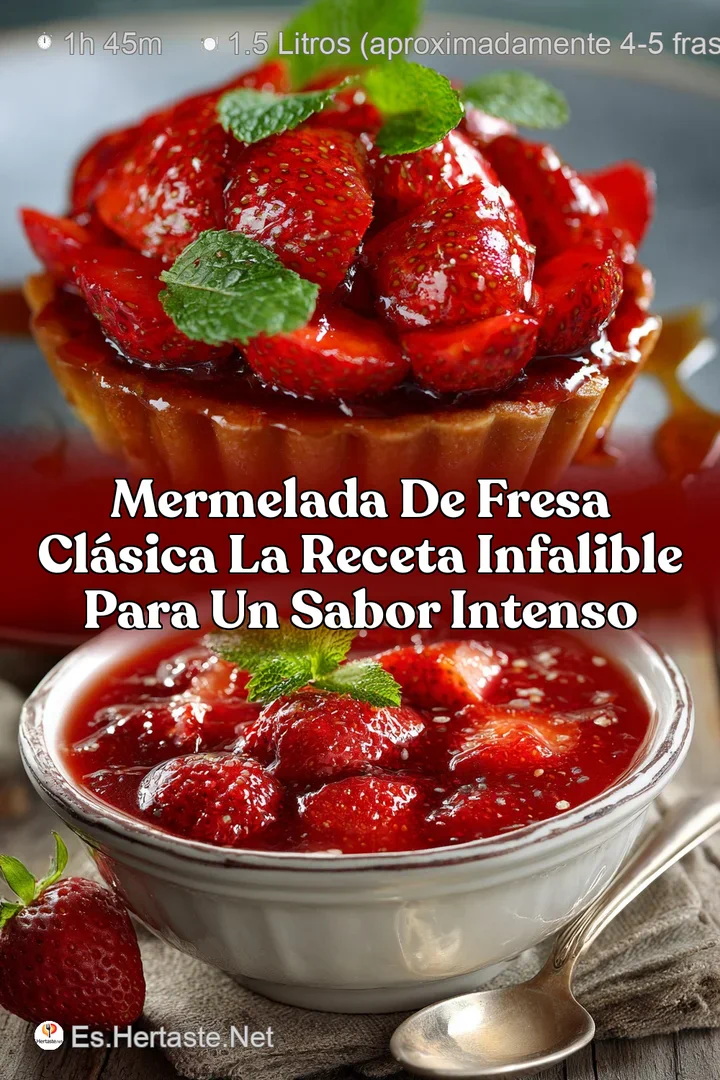 Mermelada de Fresa Cl&aacute;sica La receta infalible para un sabor intenso