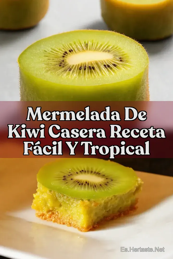 Mermelada de Kiwi Casera Receta F&aacute;cil y Tropical