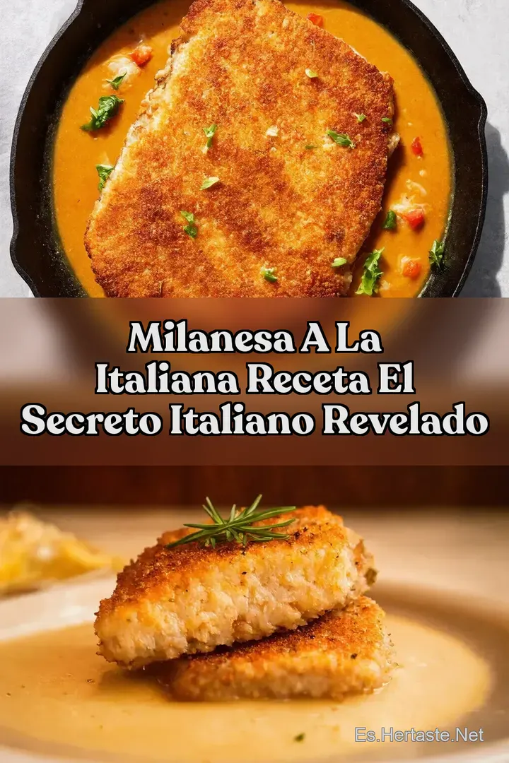 Milanesa a la italiana Receta El Secreto Italiano Revelado