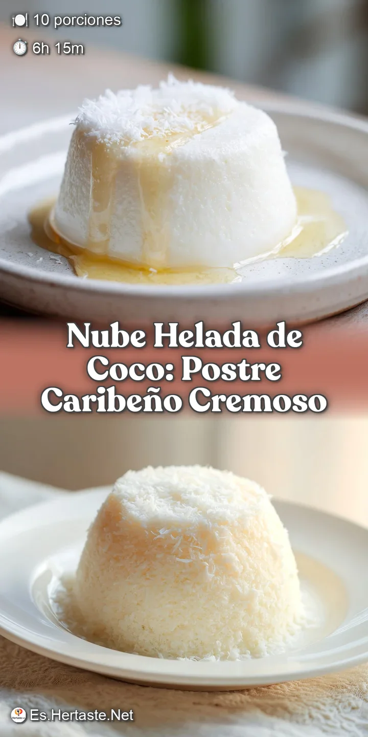 Close-up of a creamy, cloud-like coconut dessert. Delicate texture, subtle sheen, and a dusting of warm spice invite a taste.