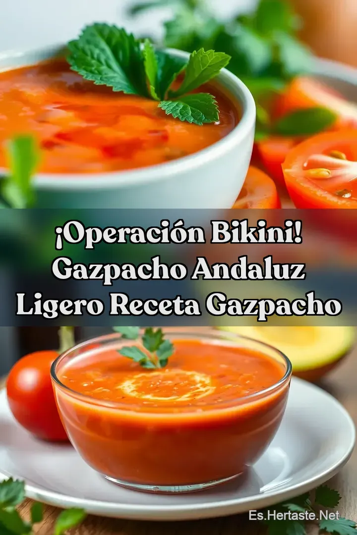 &iexcl;Operaci&oacute;n Bikini! Gazpacho Andaluz Ligero Receta Gazpacho