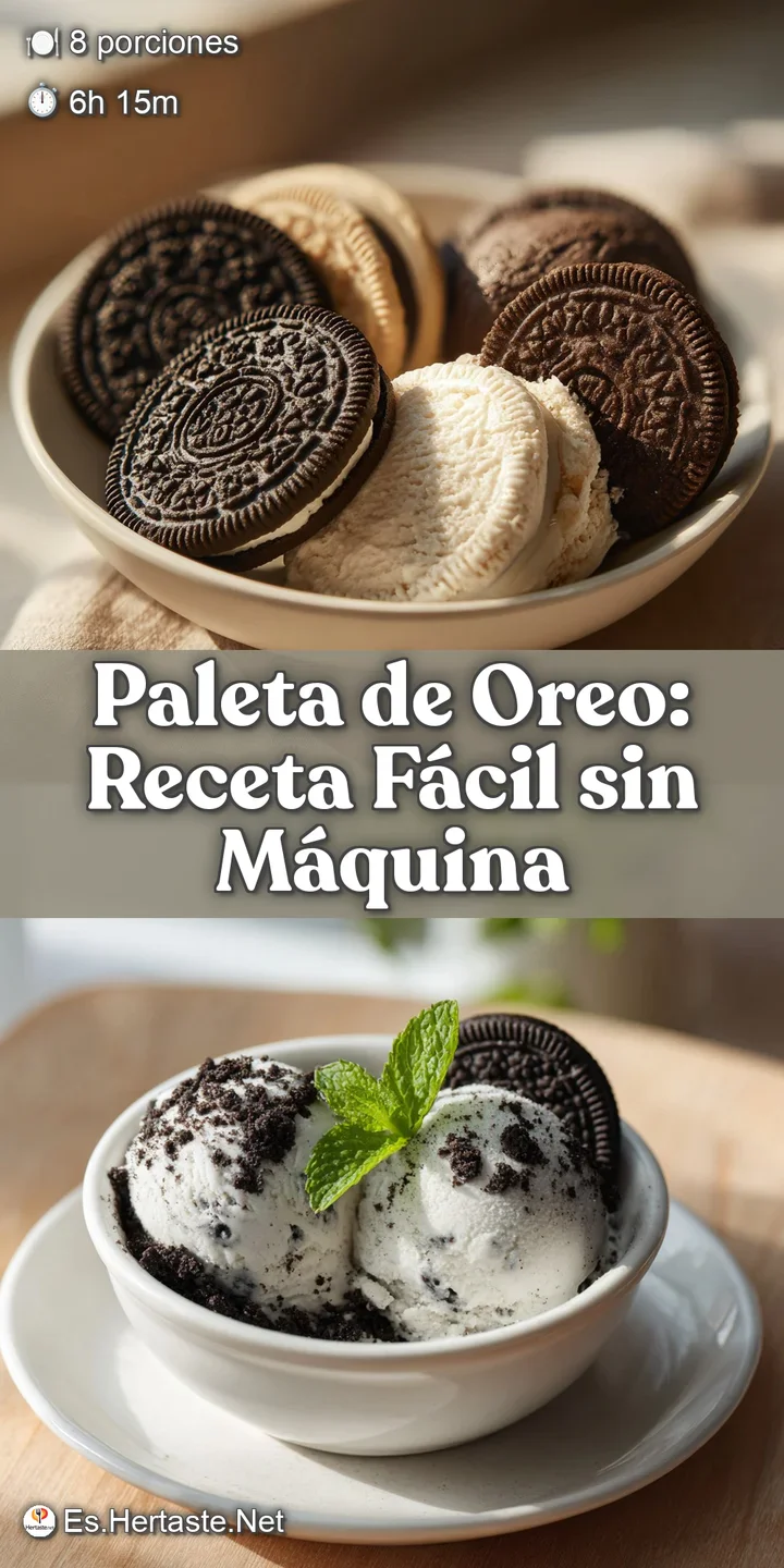 Close-up of a homemade Oreo paleta, icy crystals forming on its dark and white surface, promising a refreshing treat.