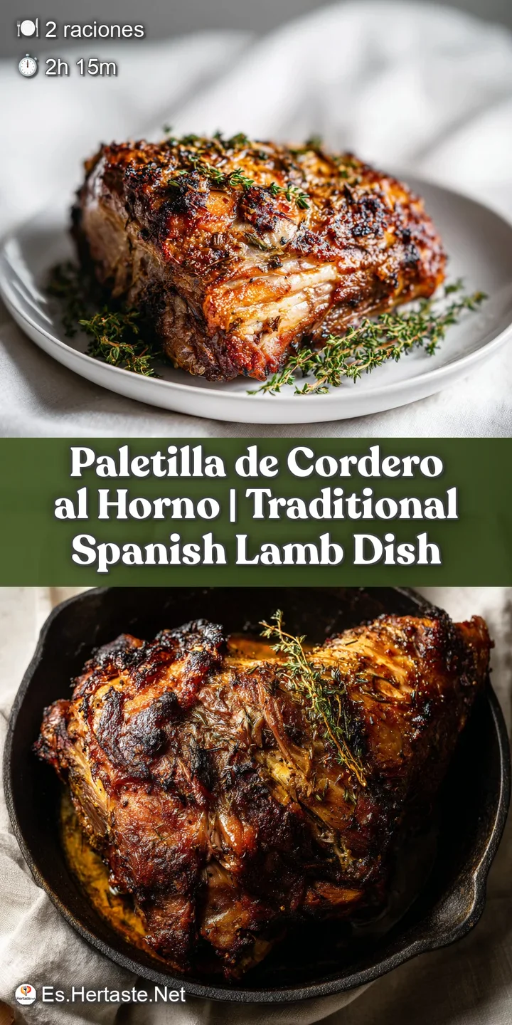 Close-up of succulent, slow-cooked lamb shoulder with flaky texture and a dark, savory crust.