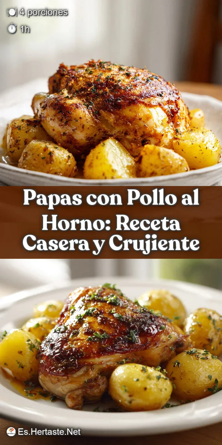 Close-up of tender chicken and soft potatoes with crispy skin, showcasing the flavorful browning and appetizing texture.