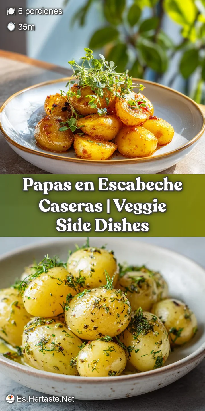 Close-up of glistening potato cubes, showcasing textures of smooth skin and soft flesh. Aromatic herbs and peppers add vis...