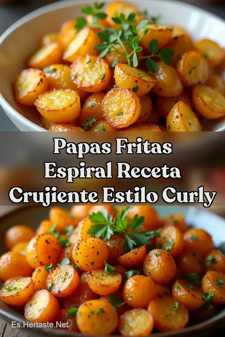Papas Fritas Espiral Receta Crujiente Estilo Curly