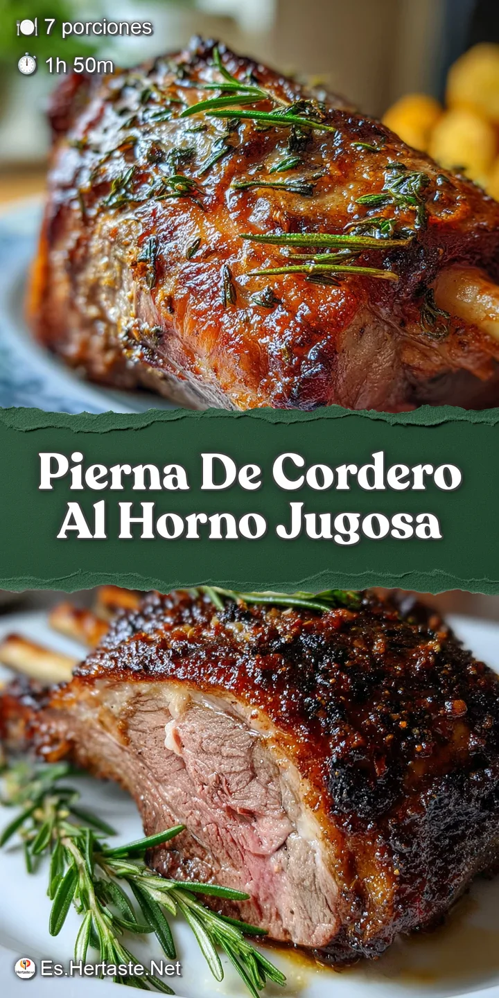 Close-up of succulent roasted lamb, glistening with rendered fat and flecked with herbs, promising juicy tenderness and ri...