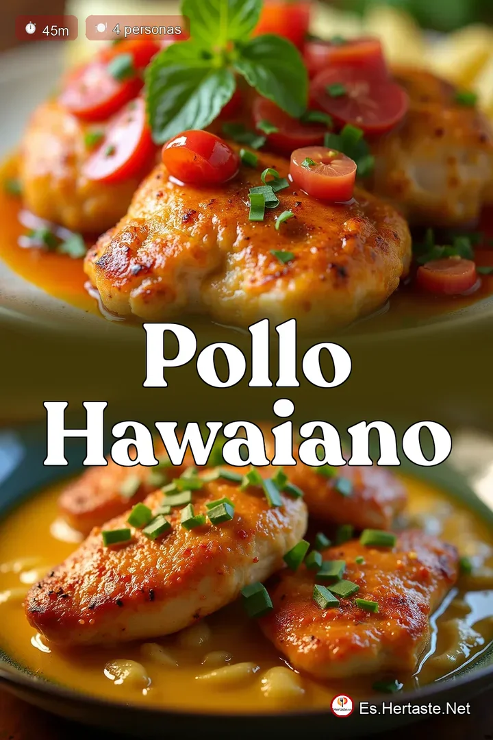 Pollo Hawaiano Jugoso Receta F&aacute;cil con Salsa Agridulce Casera - HerTaste Espa&ntilde;a